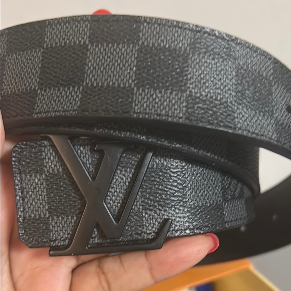 Louis Vuitton Black and Gray Belt Bags with Damier Pattern